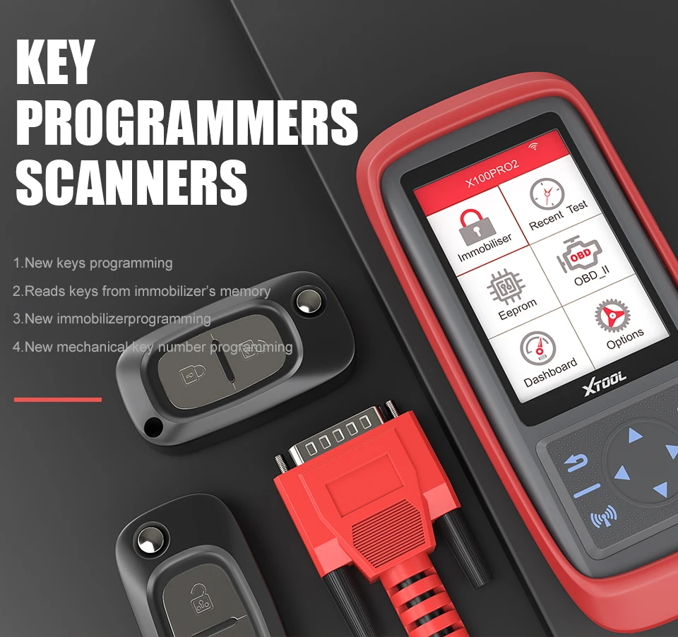 US $309.99 XTOOL X100 Pro2 OBD2 Auto Key Programmer Mileage Adjustment Car Diagnostic Tool ECU Reset Code Read MultiLanguage Free Update