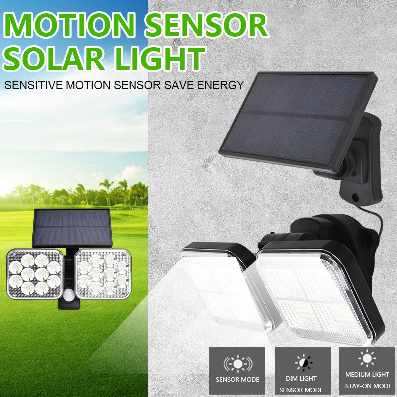 

120 LED Solar Wall Light Split PIR Motion Sensor Wall Light Waterproof Solar Powered Sunlight For Garden Decoration Street Lamp
