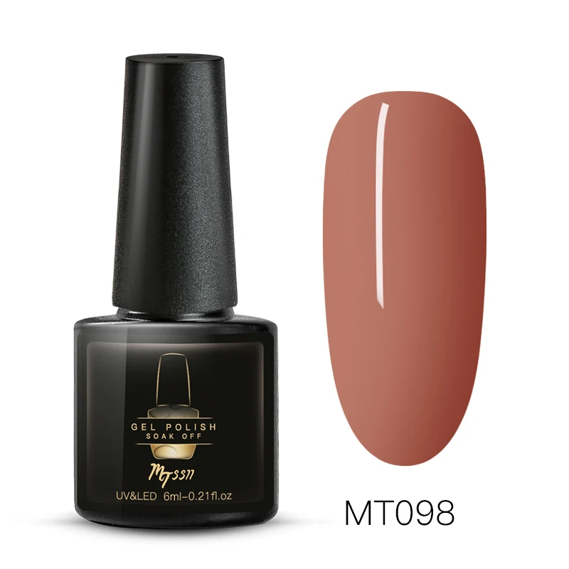 Mtssii Гель-лак для ногтей 6 мл телесный розовый цвет УФ-гель стойкий лак для маникюра праймер для ногтей Полуперманентная эмаль - Цвет: BS04813