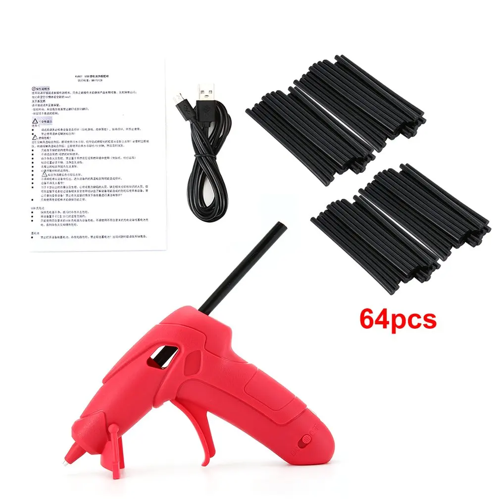 RJ-8704 RJ807 usb зарядка 5 В/1 а термоклеевой пистолет с клеевым стержнем для DIY ручной работы ремонтные Инструменты Электрические термоклеевые пистолеты - Цвет: RJ-8704