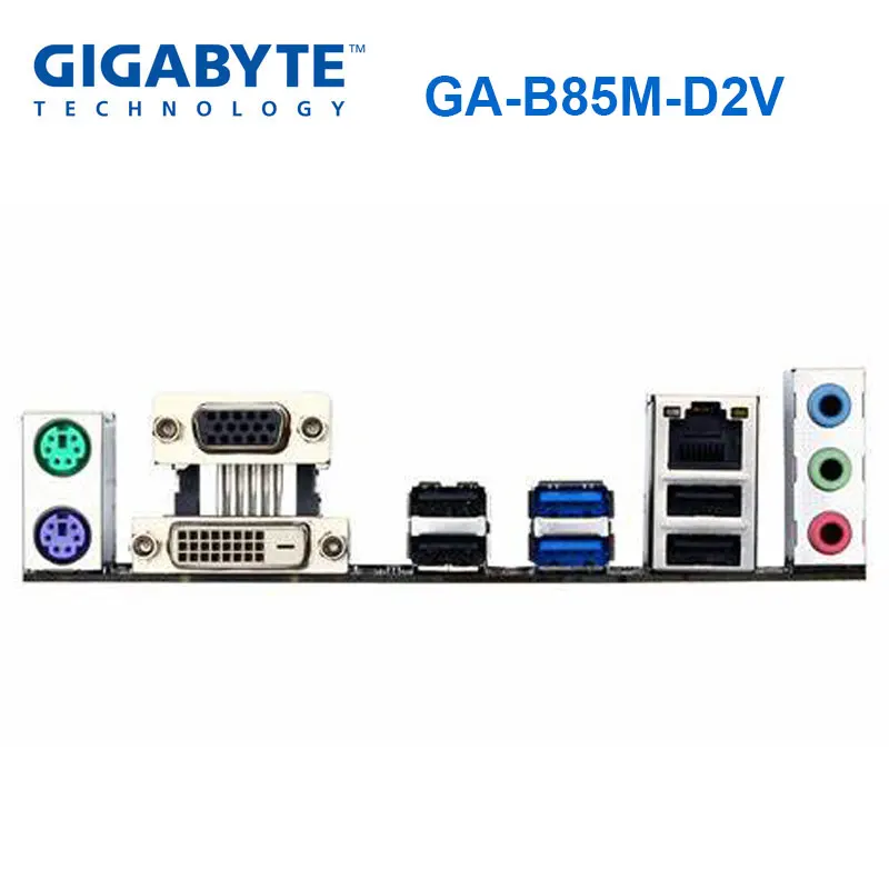 Gigabyte GA-B85M-D2V Intel i7 4710HQ 100% оригинальная материнская плата LGA 1150 DDR3 16G B85 B85M-D2V настольная материнаская плата Восстановленное