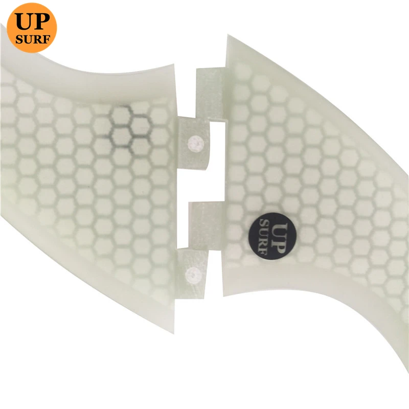 UPSURF FCS Fins Double Tabs Fins L Honeycomb Fibre Surfboard Fin 3 PCS Per Set Quilhas pranchas de Upsurf Water Sport