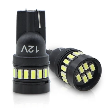 

2 pc 194 Led Bulb, Super Bright White 168 2825 W5W T10 Wedge 24-Smd 3014 Chipsets Replacement Led Bulbs for Car Dome Map License