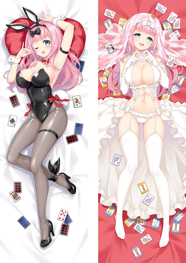 Kaguya-sama: Love Is War Fujiwara Chika Japanese Coscase Anime Dakimakura Pillow Case Hugging Body Cover | Дом и сад