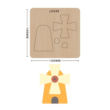 

Knife mold Windmill Cutting Dies Scrapbooking Stencil Die Cuts Card Making Decorative Craft New For 2020