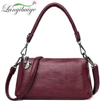 

Fashion Women Leather Bags Designer Crossbody Bags For Women Luxury Handbags 2019 Shoulder Bag Female Purses And Handbags Bolsa