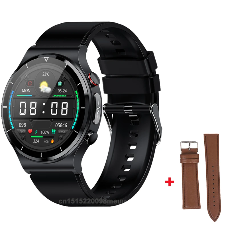 E88 Smart Watch Men Watch 1.32 inch Screen EGG Collector IP68 Waterproof BodyTemperature Wireless charger Watches PK E80 E86 