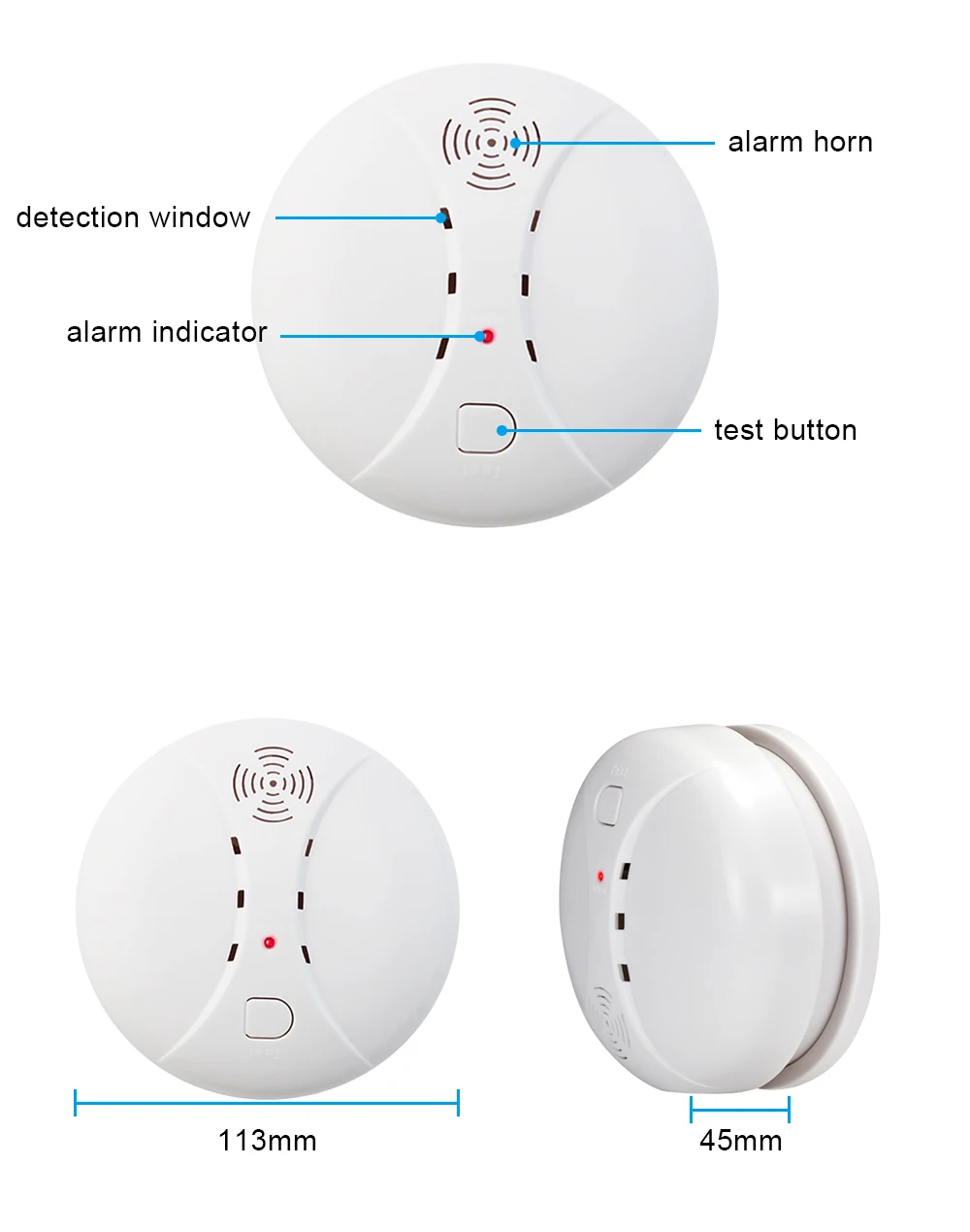 TUGARD S10+S10R Home Security Wireless High Quality Independent Alarm Smoke Detector for Home Security Alarm System