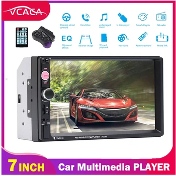 

VCACA 7Inch android Car Player Radio MP5 12V AUX/Bluetooth/FM MirrorLink Support Android/ Iphone Rear view Car Multimedia Player