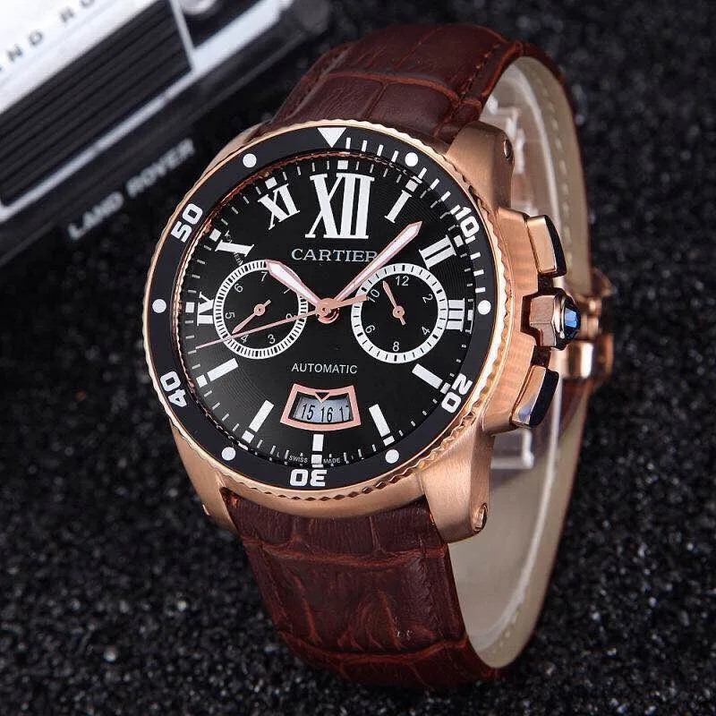 

Luxury new cart men Mechanical Automatic Gents Watch Mens Sports Watches self-wind wristwatch Casual business X Male Clock