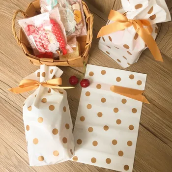 通販 10 ピース/ロットピンク愛白プラスチック巾着袋とリボンキャンディーバッグ誕生日パーティー結婚式の装飾家の装飾収納