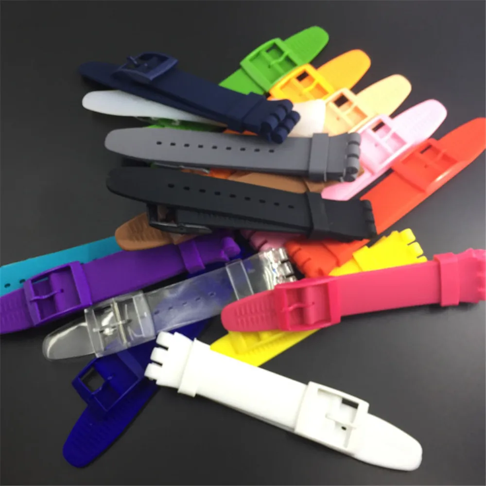 Silicone Watch Strap - Soft Rubber Replacement Wristband Bracelet