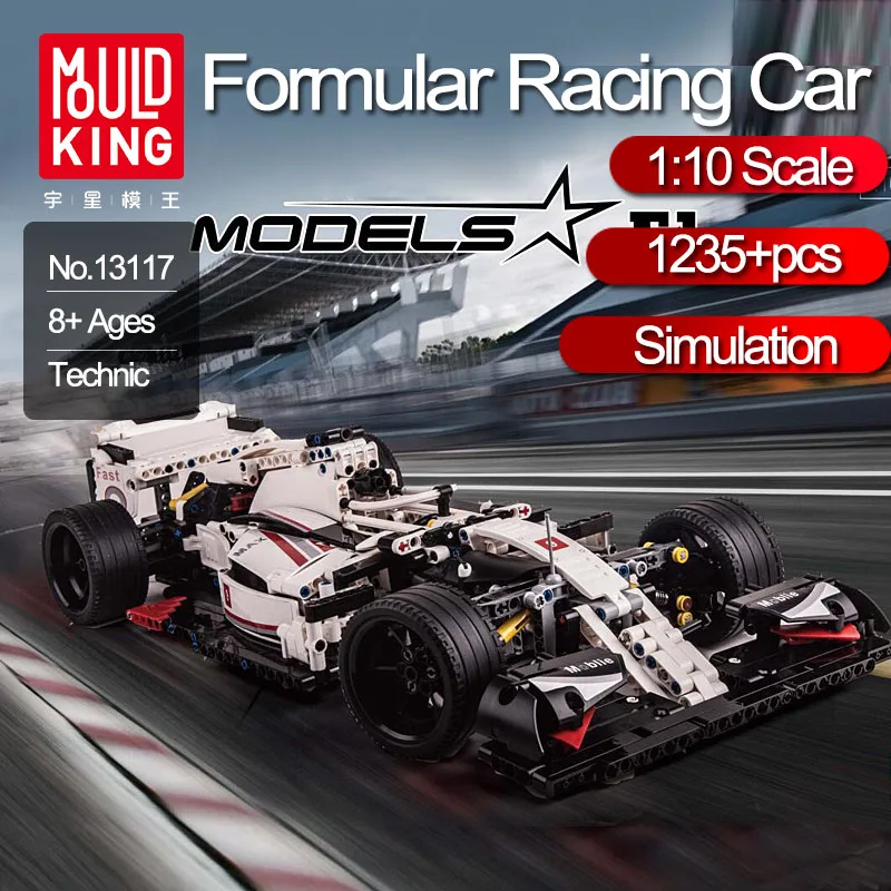

1235pcs Mould King Technic Formula F1 Racing Car Fit Legoings Bricks Set Models Toys for Children Kids Gifts