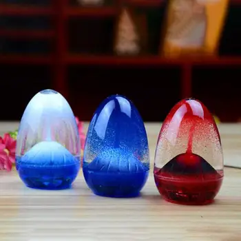

Egg-Shaped Volcanic Liquid Hourglass Oil Sand Timer Sandglass Home Desk