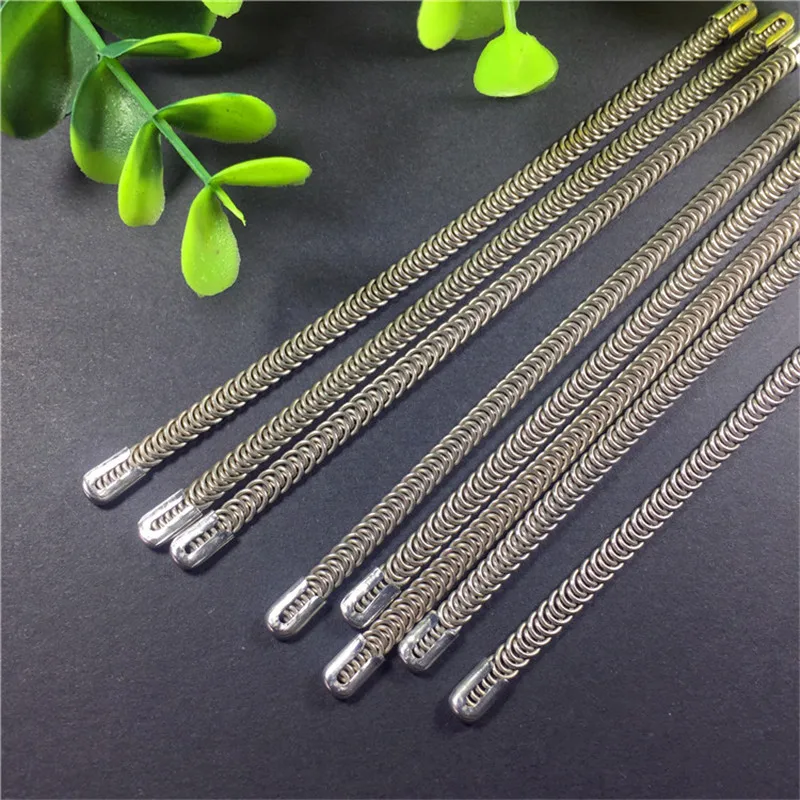 Sujetador de acero en espiral para ropa, corsé 2020, 5x1,8mm de longitud, 25cm, 20cm, 10 Uds.