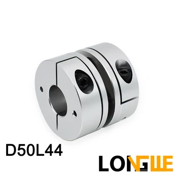 

LONGWE Single Disc Coupler D50 L44 Flexible Diaphgram Coupling Elastic Joint Stepmotor 8mm 10mm to 22mm