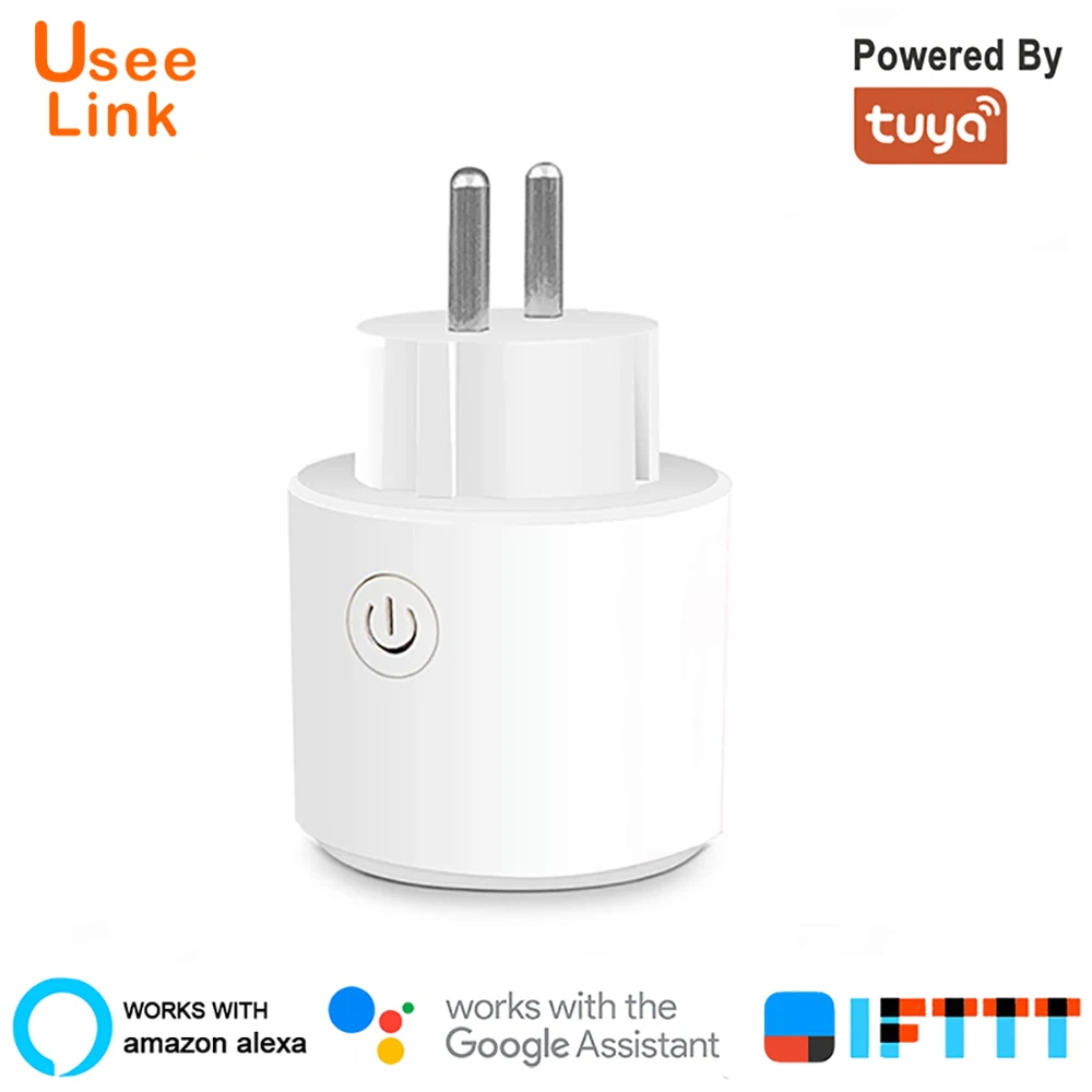 

Usee Link Smart Socket Power Plug WiFi Smart Socket Eu 16A Powered By Tuya work with Alexa Google Home Mini IFTTT