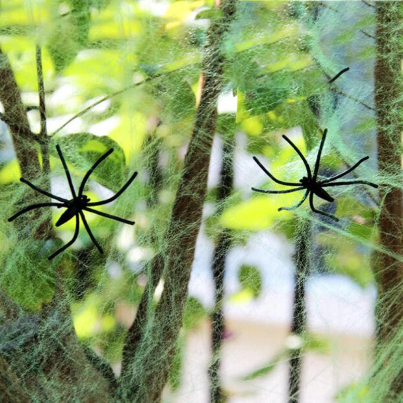 Хэллоуин паук веб дом с привидениями Cobweb Новинка моделирование ужас 5 цветов химическое волокно косплей аксессуар Сделай Сам фестиваль украшения