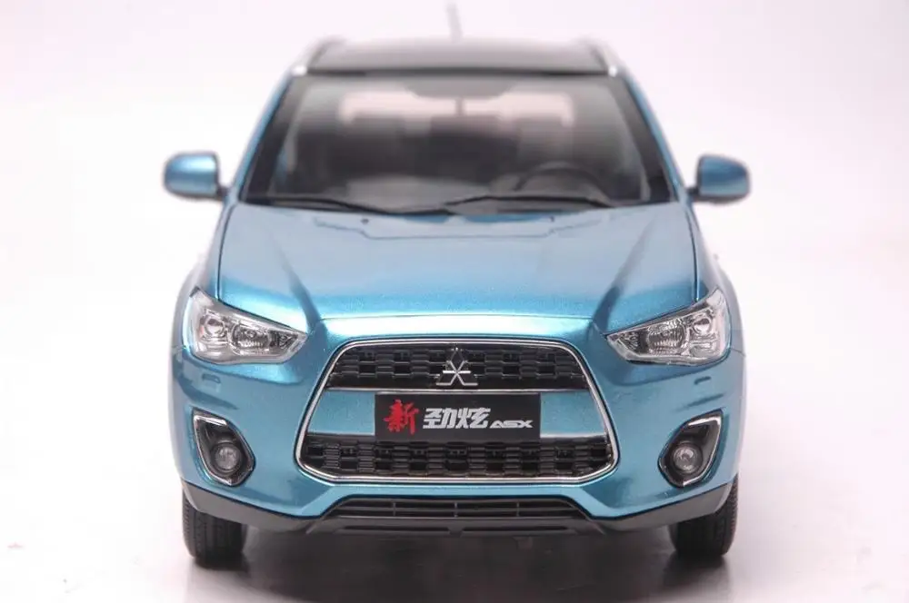 1:18 литья под давлением модель для Mitsubishi Pajero ASX синий внедорожник сплав игрушечный автомобиль миниатюрная коллекция подарки Gran