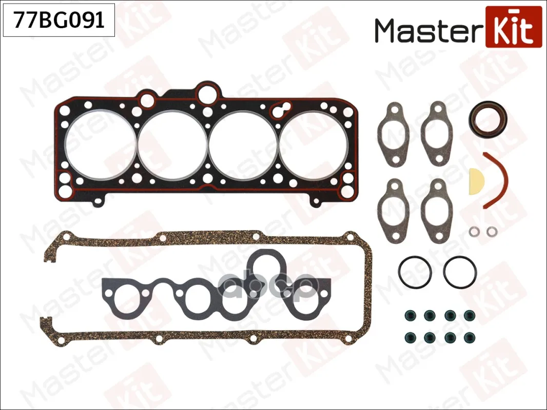 Набор Прокладок Верхний Vw Golf/Jetta/Passat 1.6-1.8 1f/2h/Abn/Pb/Ev/Ex/Ez/Rp/Pf MasterKit арт. 77BG091 |