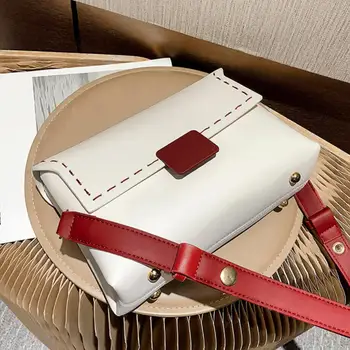 

Contrast color Flap Crossbody bag 2020 Fashion New Quality PU Leather Women's Designer Handbag Travel Shoulder Messenger Bag