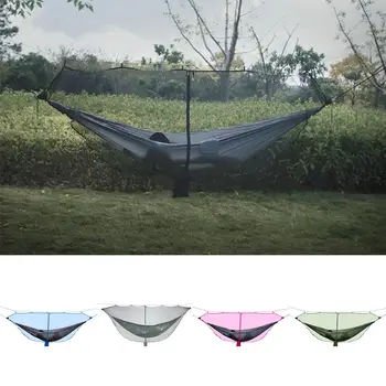 

Portable Outdoor Camping Hammock with Mosquito Net Jungle Outdoor Swing Hammock Hanging Bed High Strength Sleep Swing Hammocks