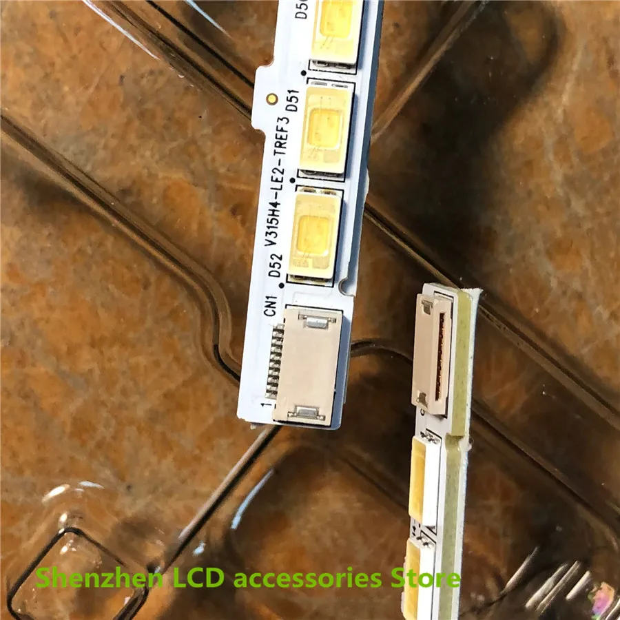 2Pieces/lot  100%NEW V315H3-LE2-TLEF3/TREF3 V315H4-LE2-TREF3  LCD TV backlight bar 360MM 52LEDs