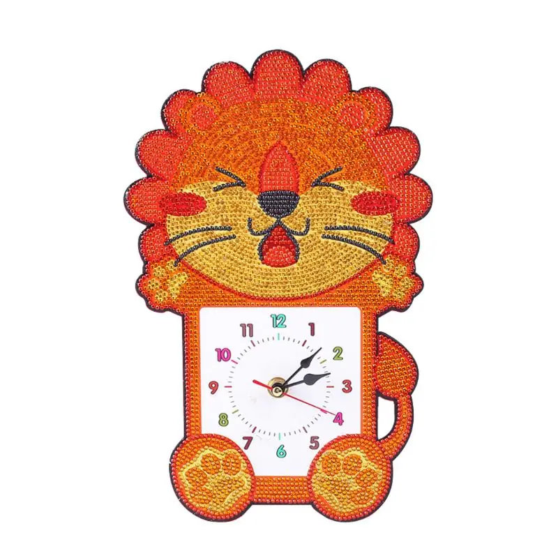 

5D Diamond Painting Cartoon Clock Embroidery Kit Round Rhinestone Painting for Diamond embroidery