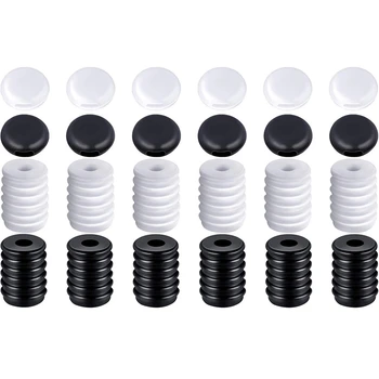 

400 Pieces Cord Locks Elastic Cord Adjuster Non Slip Stopper PVC Silicone Toggles for Drawstrings Ribbon Lanyard Strap,