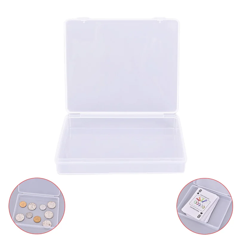 Transparent plastic boxes playing cards container PP storage case packing poker game card box for pokers | Спорт и развлечения