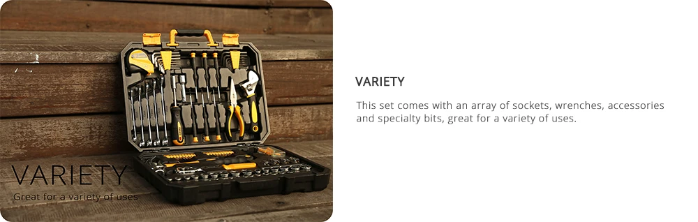 DEKO DKMT128 торцевой ключ набор инструментов авторемонт смешанный инструмент, комбинация, упаковка набор ручных инструментов с пластиковым ящиком для инструментов чехол для хранения