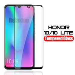 Полное покрытие защитное стекло на honor 10 легкий экран протектор для huawei honor 10 lite защитное стекло honer 10 облегченное закаленное стекло