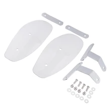 1 комплект прозрачная защита от ветра с монтажным болтом и кронштейном для мотоциклов/велосипедов/Чопперы/дробилки/туринг