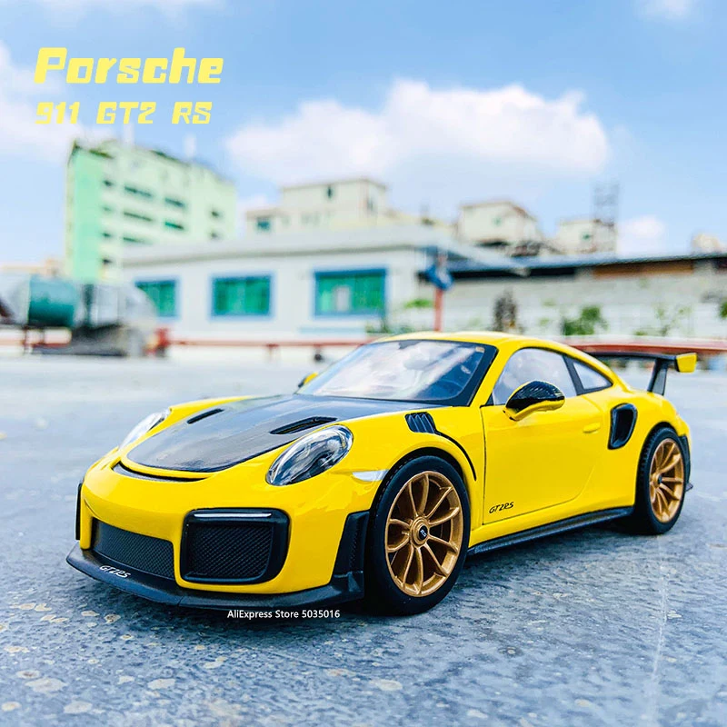 Модель автомобиля Maisto 1:24 Porsche 911 GT2 RS из сплава декоративная коллекция игрушечные