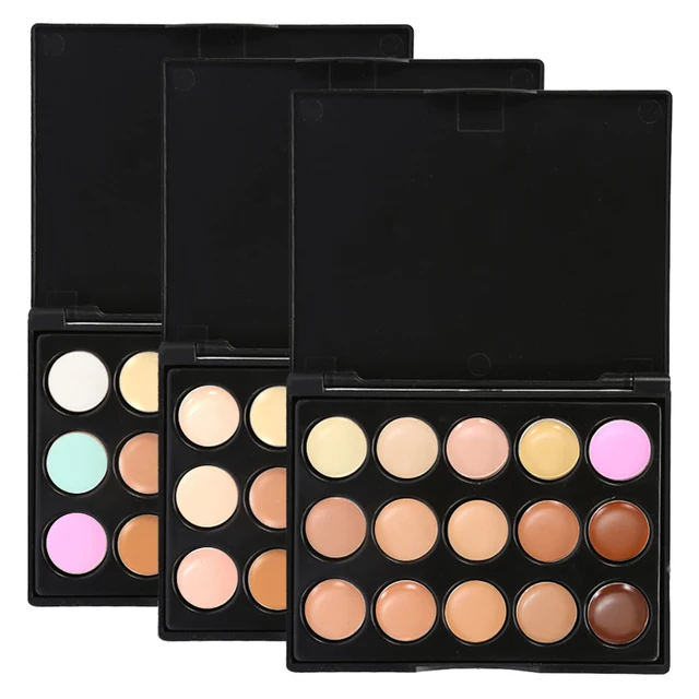 15 Colors Matte Concealer Palette Bronzer Highlighter Concealer Cream Face Corrector Waterproof Shadow Make Up Pallete