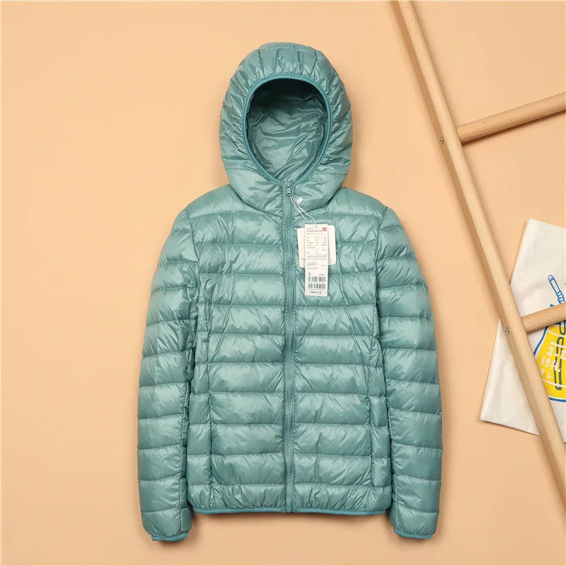 Light Большие размеры 5XL зимняя куртка для женщин теплые осенние пальто Верхняя одежда сверхлегкий большой размер Красная базовая куртка белая утка утепленная куртка парки - Цвет: Light