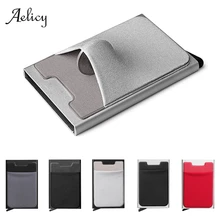 Aelicy высококачественный алюминиевый мульти-держатель для карт, Одноцветный автоматический всплывающий Противоугонный чехол для банковских карт, мини-чехол для визиток