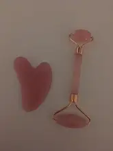 Placa Rosa Guasha para masaje Facial, rodillo masajeador para adelgazamiento Facial, cuerpo relajante, resina, raspador de acupuntura para el cuidado de los ojos