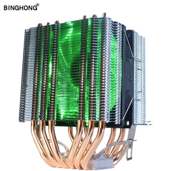 

6 Heatpipes Cpu Cooler Fan With Rgb Dual-Tower Radiator 9Cm Fan Cooling Heatsink For Intel 775/1150/1151/1155/1156/1366 For Am