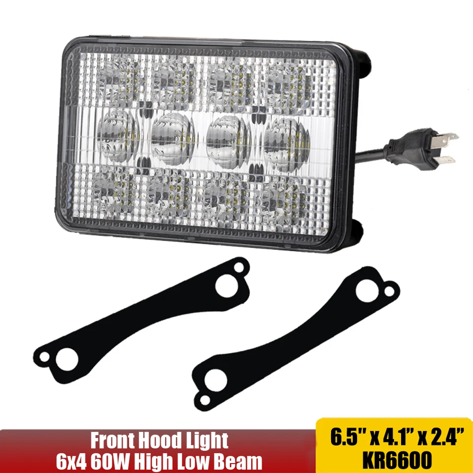 ジョン・ディア純正装備ヘッドライト#AM 128497 : 2pieces トラクター極度の明るい LED のヘッドライト