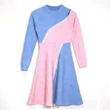 ¡Novedad! Vestidos coloridos de mujer a la moda 1-7 vestido hermoso para mujer(China)
