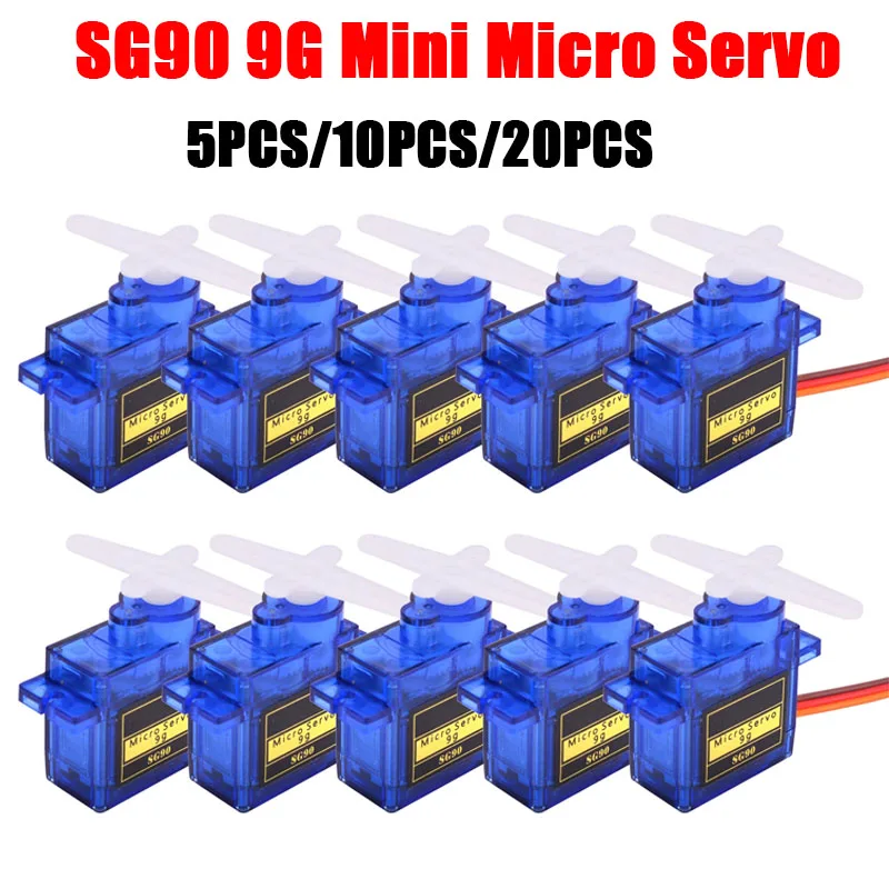 5/10/20 шт. 100% Новый SG90 9G мини микро сервомотор для робота 6-канальный вертолет на