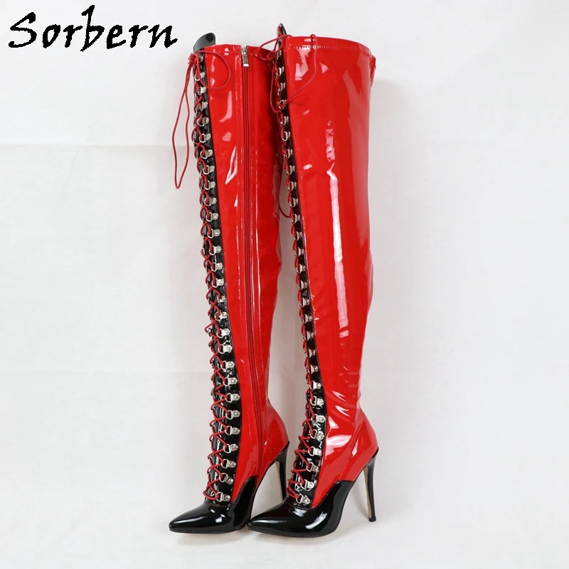 Sorbern Super Long Toe Boots Italy Style Metal High Heel, 48% OFF