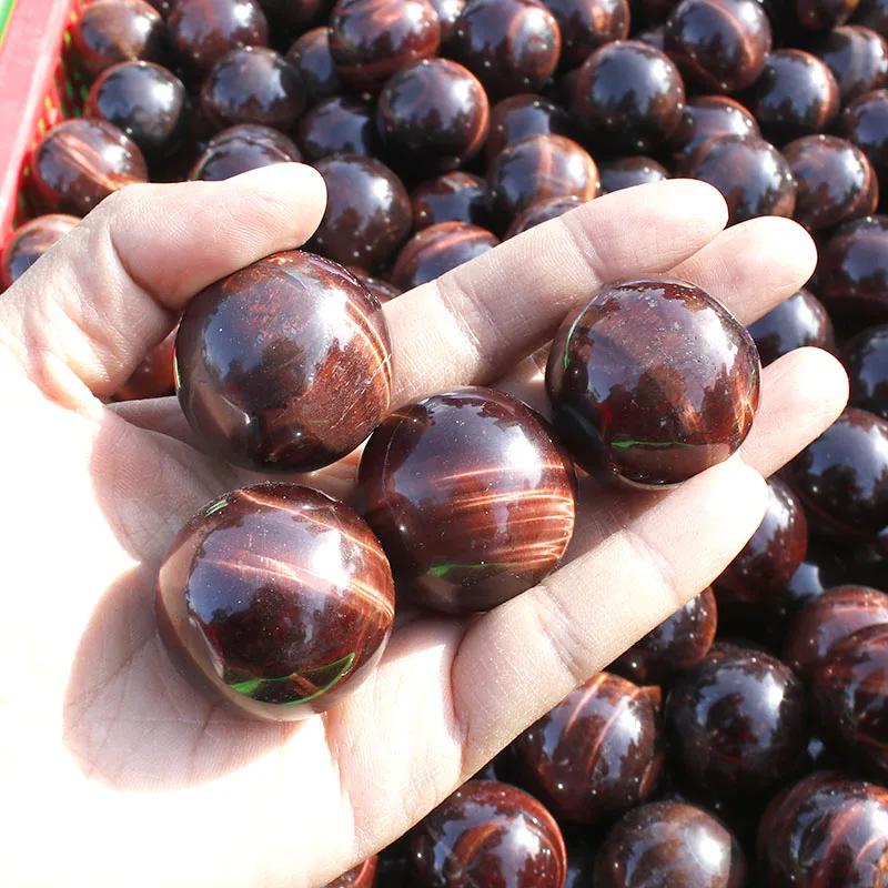 

1 Kg small size natural red tiger eye stone spheres