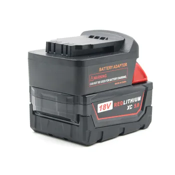 

​ Adapter Convert to Dewalt 18V/20V Max Li-ion Battery DCB205 DCB200 Milwaukee M18 18V Battery