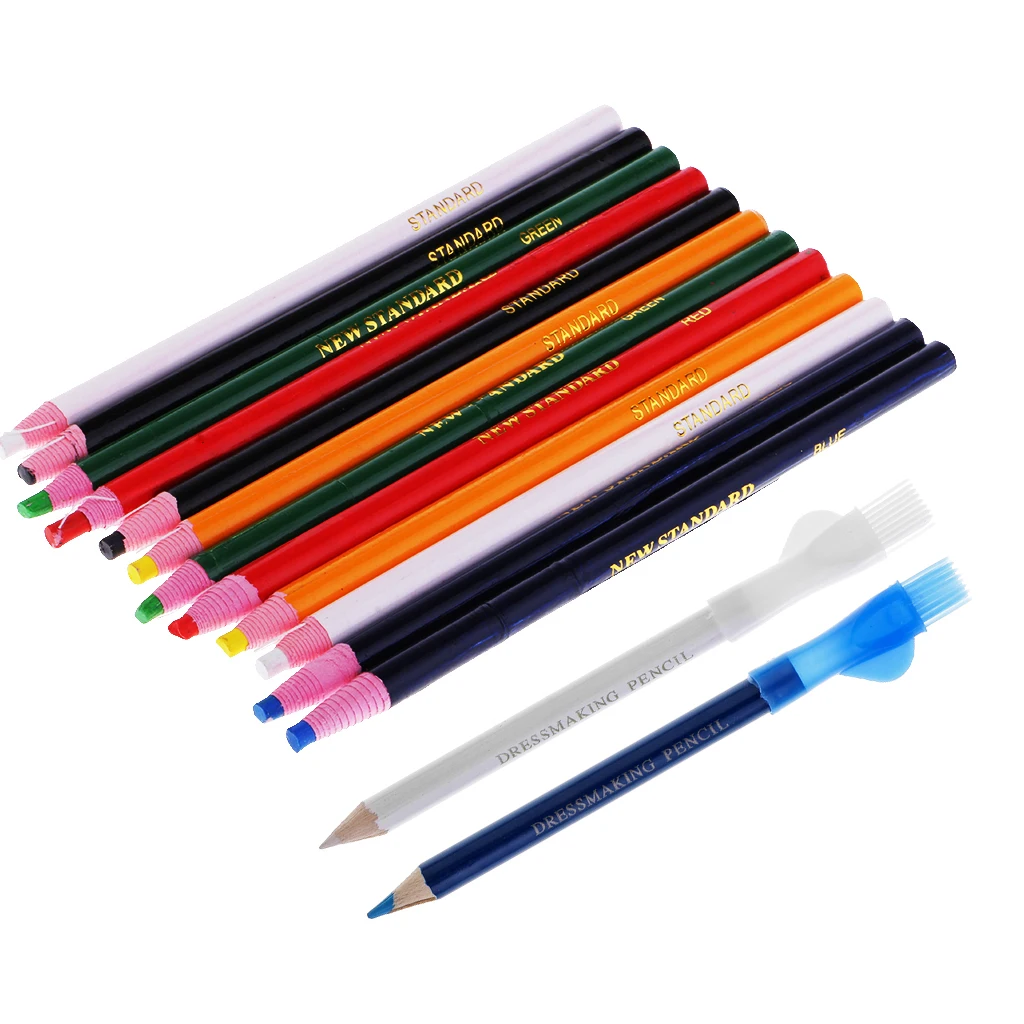 14Pcs Peel Off Markers Tailors Chalk Pen Pencil for Sewing Dressmakers DIY Craft Markers Pens Accessories