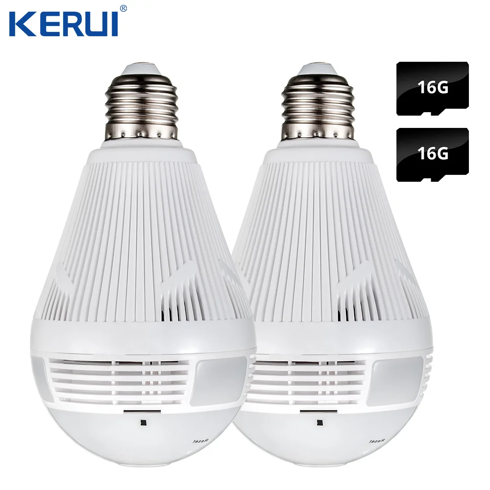 KERUI LED Light 960P Wireless Panoramic Home Security WiFi CCTV Fisheye Bulb Lamp IP Camera 360 Deg - 4.00007E+12  KERUI LED Light 960P Wireless Panoramic Home Security WiFi CCTV Fisheye Bulb Lamp IP Camera 360 Deg - 4.00007E+12