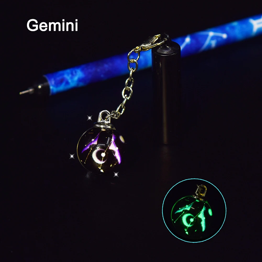 gemini Sky Star Signature Luminous Neutral Pens Gel Pen Writing Tool School Office BJStore - Color: gemini