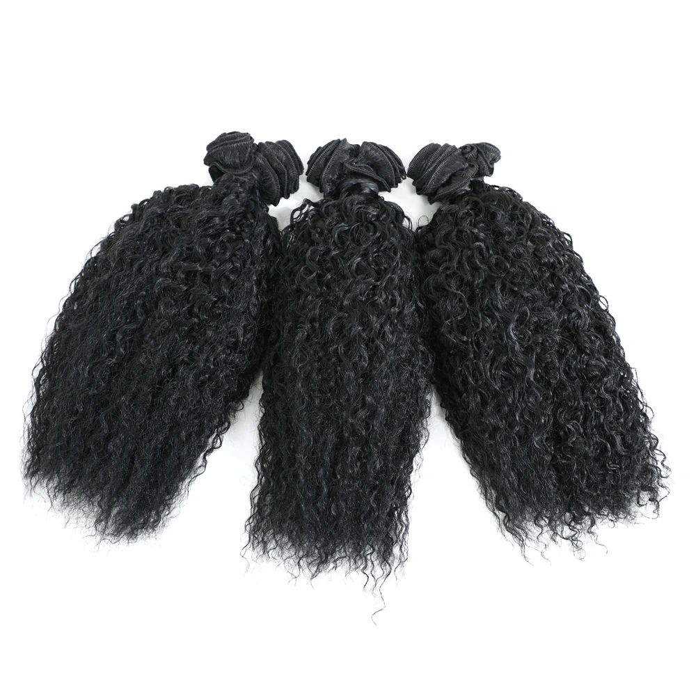 Вьющиеся волосы, волнистые пряди, натуральные волосы 1B, 8 пряди, цена за упаковку, 16 дюймов, синтетические кудрявые вьющиеся волосы