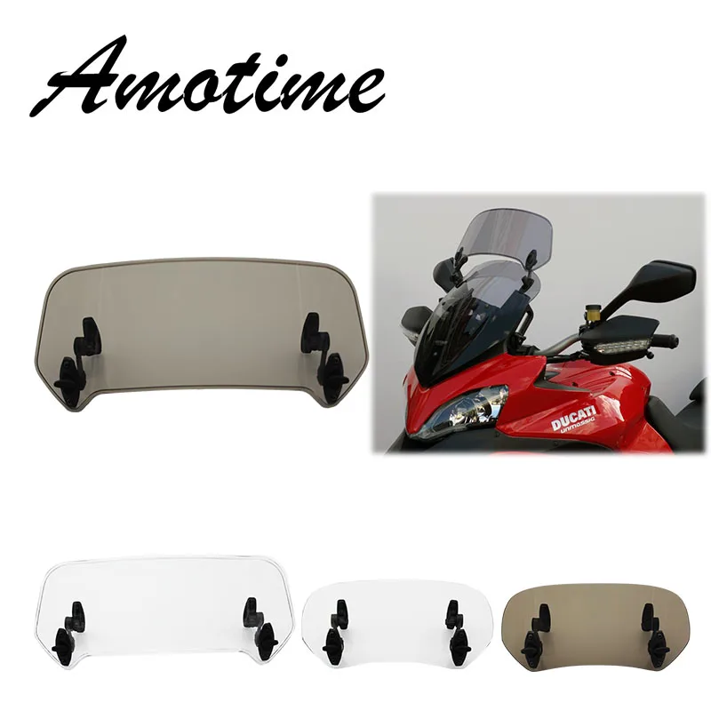 

Motorcycle Risen Adjustable Wind Screen Windshield Spoiler Air Deflector for Honda BMW KAWASAKI YAMAHA HONDA SUZUKI DUCATI
